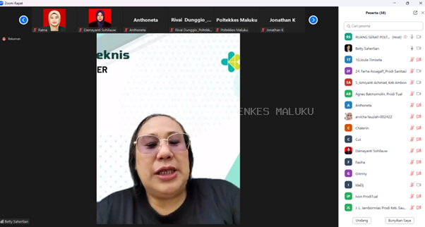 Direktur membuka Bimbingan Teknis BKD dan Update SISTER di Lingkup Poltekkes Maluku