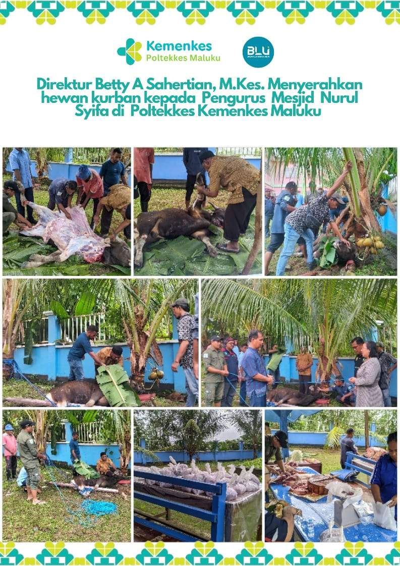 Direktur Menyerahkan Hewan Qurban 1445H