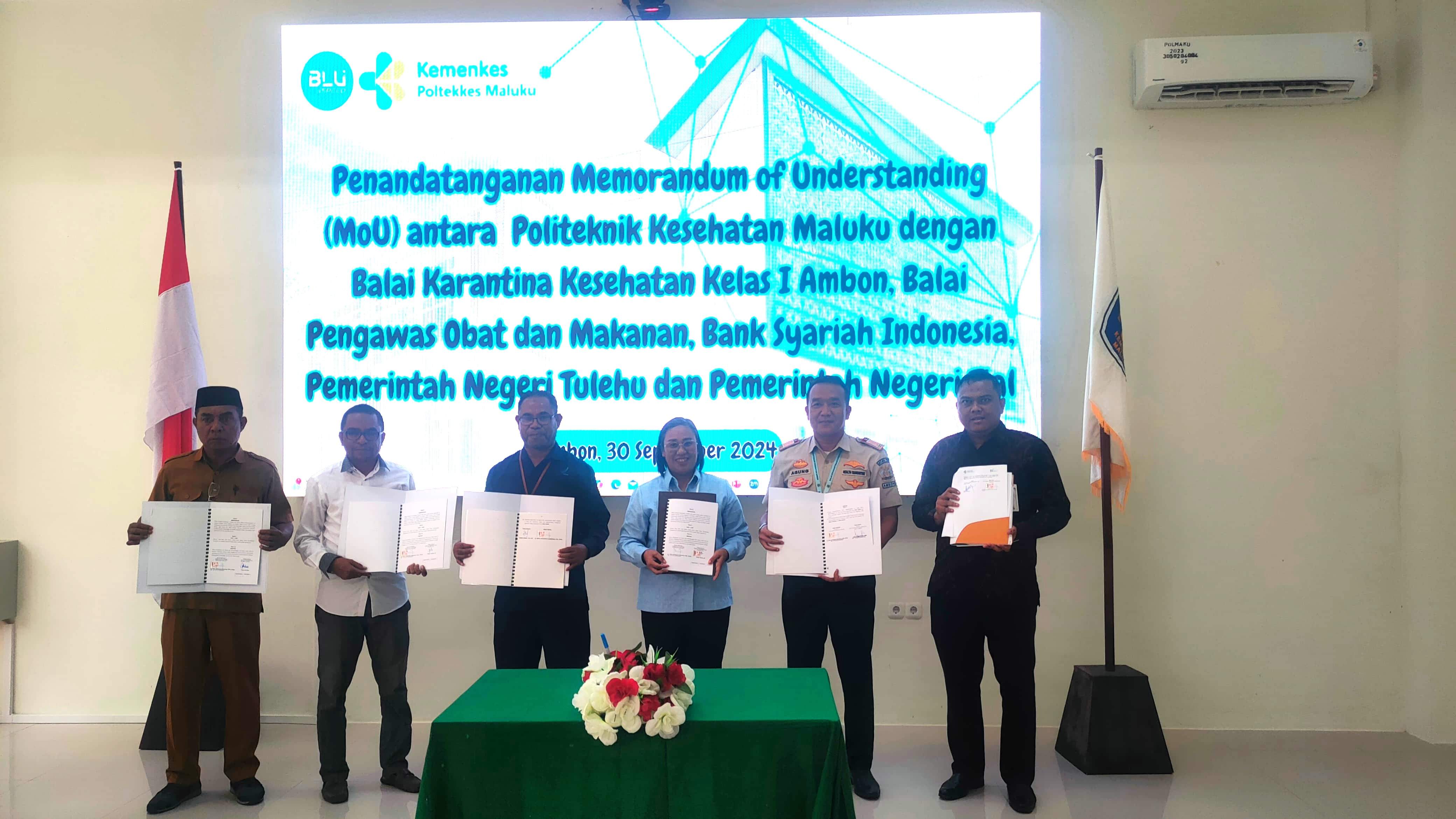 POLTEKKES MALUKU TANDATANGANI MOU DENGAN BERBAGAI INSTANSI UNTUK PERKUAT KERJASAMA LINTAS SEKTOR
