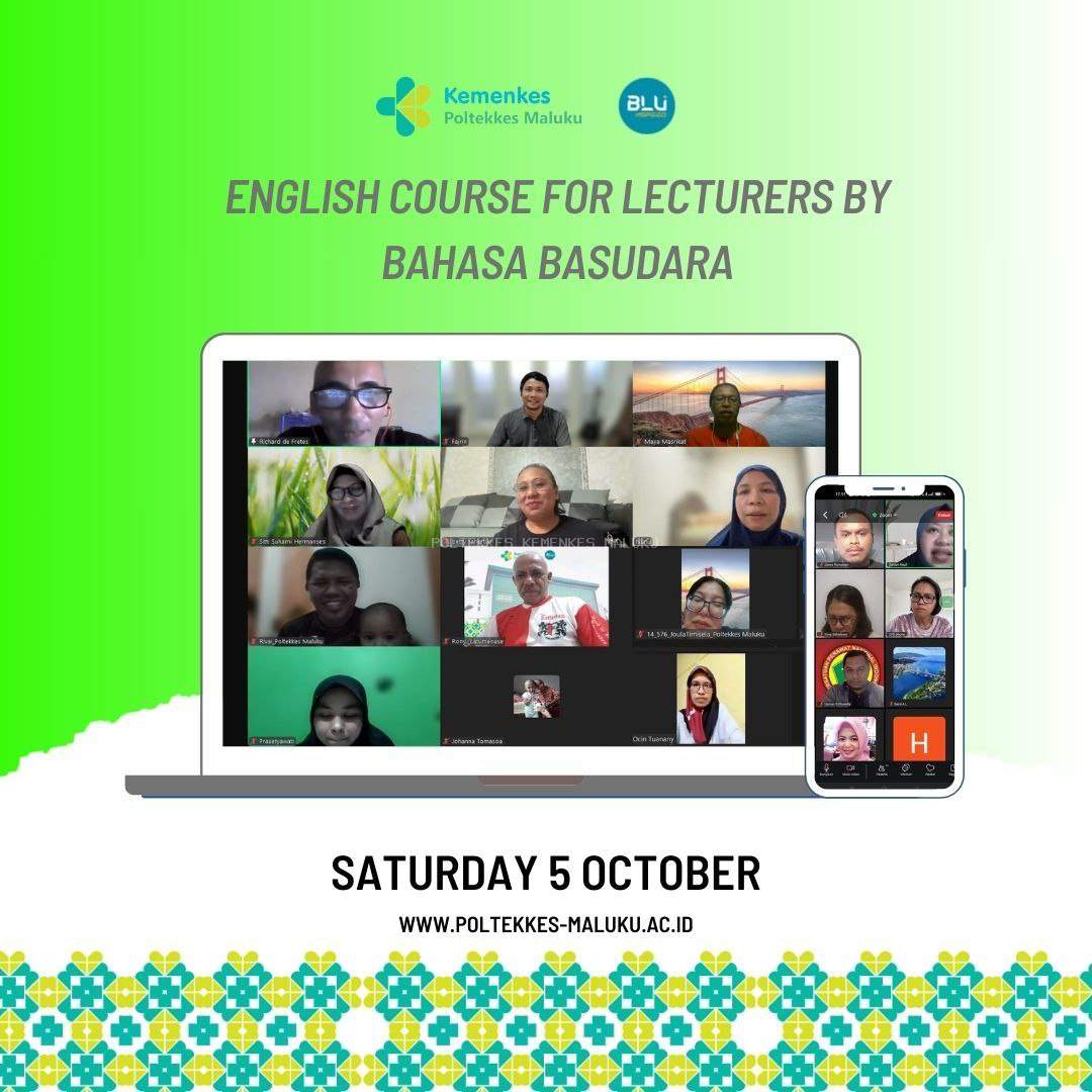 BIMBINGAN BELAJAR BAHASA INGGRIS BAGI TENAGA PENDIDIK UNTUK MEMPERKUAT KELAS INTERNASIONAL POLTEKKES MALUKU 